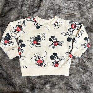 Disney 100 Mickey Mouse Sweatshirt Toddler Boy Size 3T